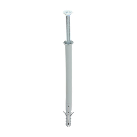 This is an image of Timco - Nylon Frame Fixing - PZ - Zinc 10.0 x 160mm - (100 PCS Box) 10160NFF