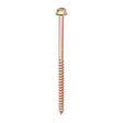 This is an image of Timco - Advanced Coach Screws - Hex Flange - Yellow 10.0 x 160mm - (18 PCS TIMbag) 10160SCSYB