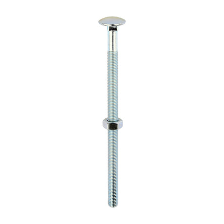 This is an image of Timco - Carriage Bolts & Hex Nuts - Zinc M10 x 180mm - (25 PCS Box) 10180CB