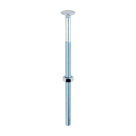 This is an image of Timco - Carriage Bolts & Hex Nuts - Zinc M10 x 200mm - (10 PCS Box) 10200CB
