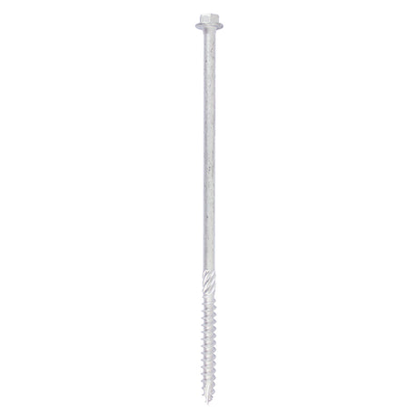 This is an image of Timco - Heavy Duty Timber Screws - Hex - Exterior - Silver 10 x 200mm - (10 PCS TIMbag) 10200INI