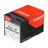 This is an image of Timco - Coach Screws - Hex - Zinc 10.0 x 40mm - (100 PCS Box) 1040CSC