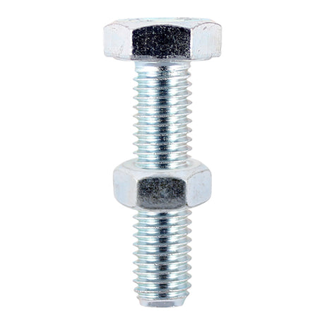 This is an image of Timco - Set Screws & Hex Nuts - Grade 8.8 - Zinc M10 x 50mm - (25 PCS TIMbag) 1050SNZB