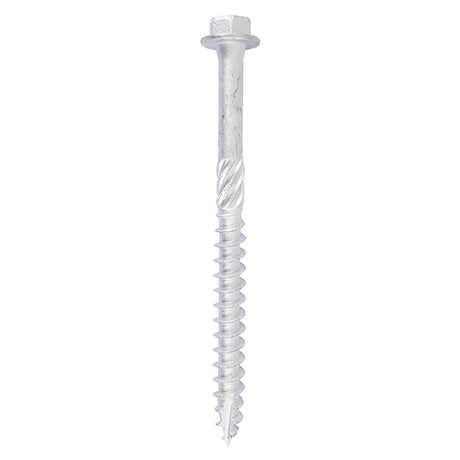 This is an image of Timco - Heavy Duty Timber Screws - Hex - Exterior - Silver 10 x 60mm - (10 PCS TIMbag) 1060INI