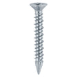 This is an image of Timco - Window Fabrication Screws - Countersunk - PH - High-Low Thread - Slash Point - Zinc 4.3 x 40mm - (1000 PCS Box) 106Z