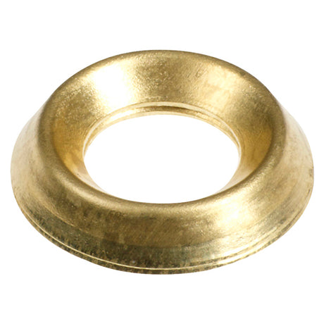 This is an image of Timco - Screw Cups - Electro Brass To fit 10 Gauge Screws - (700 PCS TIMbag) 10BCUPB