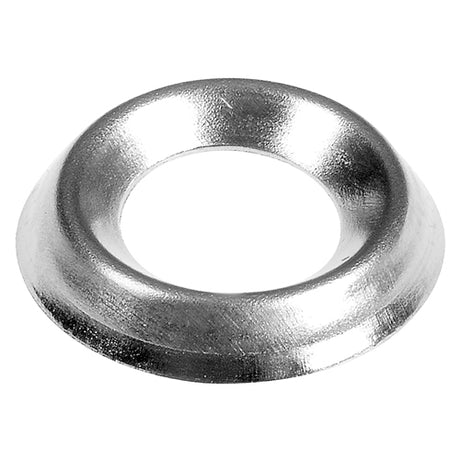 This is an image of Timco - Screw Cups - Nickel To fit 10 Gauge Screws - (700 PCS TIMbag) 10NCUPB
