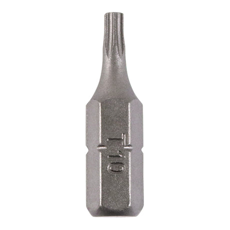 This is an image of Timco - S2 Driver Bits - TX TX10 x 25 (10 Pieces Blister Pack) 10TX25PACK