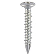 This is an image of Timco - Window Fabrication Screws - Pan Countersunk - PH - High-Low Thread - Slash Point - Zinc 4.3 x 20mm - (1000 PCS Box) 111Z