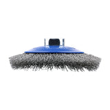This is an image of Timco - Angle Grinder Bevel Brush - Crimped Stainless Steel 115mm (1 Each Blister Pack) 115TBCSS
