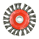 This is an image of Timco - Angle Grinder Wheel Brush - Twisted Knot Steel Wire 115mm (1 Each Box) 115TWT