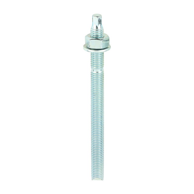 This is an image of Timco - Chemical Anchor Threaded Studs, Nuts & Washers - Zinc M12 x 160mm - (10 PCS Box) 12160CS