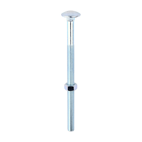 This is an image of Timco - Carriage Bolts & Hex Nuts - Zinc M12 x 200mm - (10 PCS Box) 12200CB