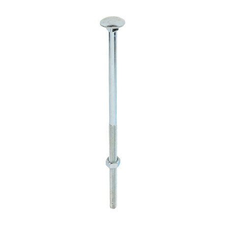 This is an image of Timco - Carriage Bolts & Hex Nuts - Zinc M12 x 300mm - (10 PCS Box) 12300CB
