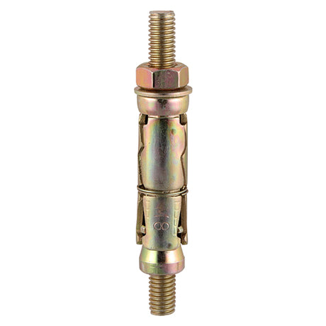 This is an image of Timco - Shield Anchor Projecting Bolts - Yellow M12:30P (M12 x 120)mm - (2 PCS TIMpac) 1230PSHP
