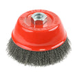 This is an image of Timco - Angle Grinder Cup Brush - Crimped Steel Wire 125mm (1 Each Box) 125TCC
