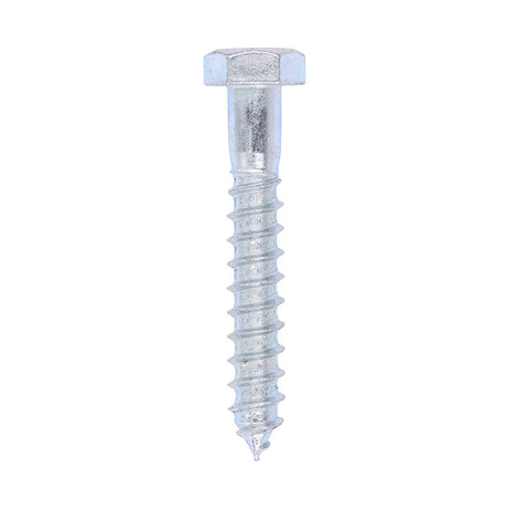 This is an image of Timco - Coach Screws - Hex - Zinc 12.0 x 80mm - (25 PCS Box) 1280CSC