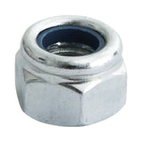 This is an image of Timco - Nylon Nuts - Type P - Zinc M12 - (90 PCS TIMbag) 12NPB