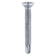 This is an image of Timco - Window Fabrication Screws - Countersunk - PH - Metric Thread - Self-Drilling Point - Zinc M4 x 38mm - (500 PCS Box) 155Z