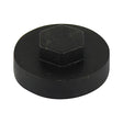 This is an image of Timco - Hex Head Cover Caps - Black 16mm - (1000 PCS Bag) 1600E53CAP