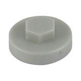 This is an image of Timco - Hex Head Cover Caps - White 16mm - (1000 PCS Bag) 1600E55CAP