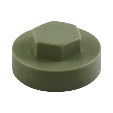 This is an image of Timco - Hex Head Cover Caps - Svelte Grey 16mm - (1000 PCS Bag) 1610B23CAP