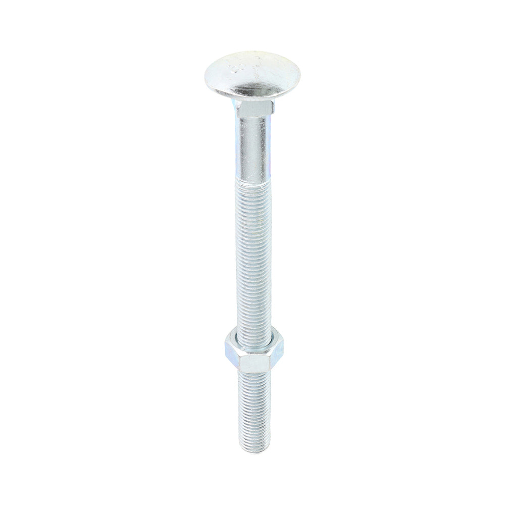 This is an image of Timco - Carriage Bolts & Hex Nuts - Zinc M16 x 200mm - (5 PCS Box) 16200CB