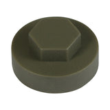 This is an image of Timco - Hex Head Cover Caps - Quartz 16mm - (1000 PCS Bag) 16RAL7039CAP