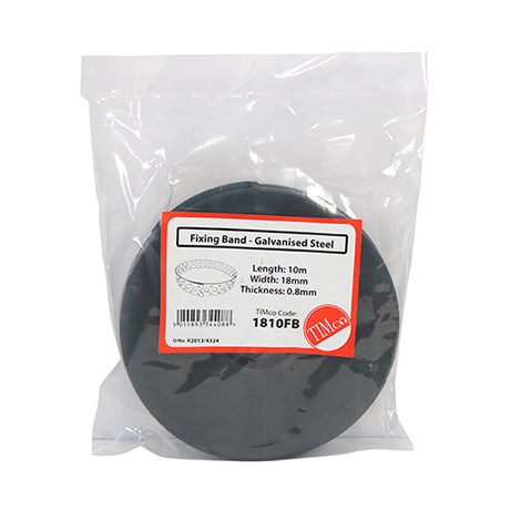 This is an image of Timco - Fixing Band - Galvanised 18mm x 10m (1 Each Bag) 1810FB