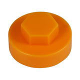This is an image of Timco - Hex Head Cover Caps - Tangerine 19mm - (1000 PCS Bag) 1906E53CAP