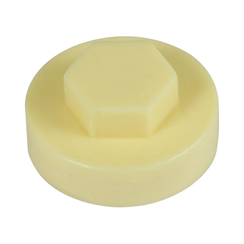 This is an image of Timco - Hex Head Cover Caps - Honesty 19mm - (1000 PCS Bag) 1910C31CAP