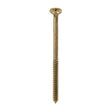 This is an image of Timco - Element Screws - Shallow Pan Countersunk - PH - Self-Tapping Thread - AB Point - Yellow 4.8 x 80mm - (200 PCS Box) 193Y