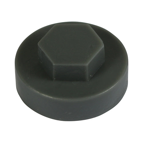 This is an image of Timco - Hex Head Cover Caps - Slate Grey 19mm - (1000 PCS Bag) 19RAL7012CAP
