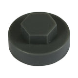 This is an image of Timco - Hex Head Cover Caps - Slate Grey 19mm - (1000 PCS Bag) 19RAL7012CAP
