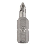 This is an image of Timco - S2 Driver Bits - PZ No.1 x 25 (10 Pieces Blister Pack) 1CB25PACK