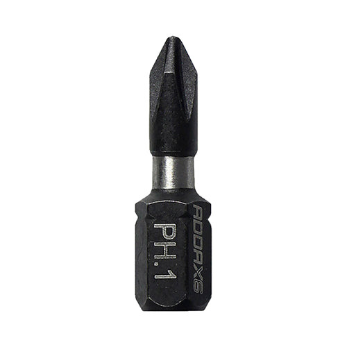 This is an image of Timco - Impact Driver Bits - PH No.1 x 25 (10 Pieces Handy Bit Pack) 1PH25X6