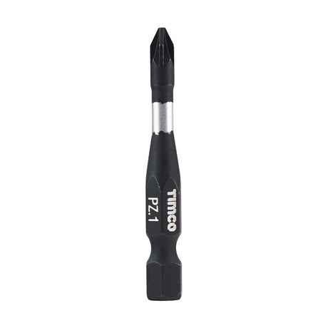 This is an image of Timco - Impact Driver Bits - PZ No.1 x 50 (5 Pieces Handy Bit Pack) 1PZ50X6