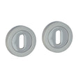 This is an image of Timco - Standard Profile Escutcheon - Polished & Satin Chrome 51mm (1 Pairs Blister Pack) 200002