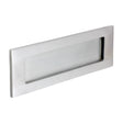 This is an image of Timco - Victorian Letter Plate - Satin Chrome 250 x 74 (1 Each TIMbag) 200021P