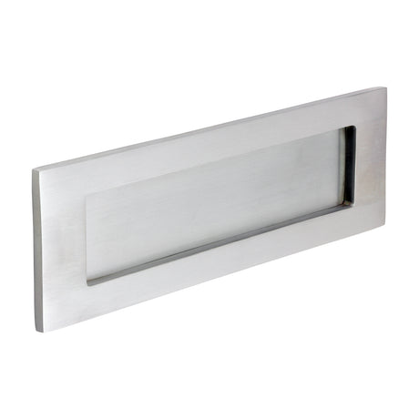 This is an image of Timco - Victorian Letter Plate - Satin Chrome 250 x 74 (1 Each Box) 200021