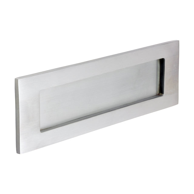 This is an image of Timco - Victorian Letter Plate - Satin Chrome 250 x 74 (1 Each Box) 200021