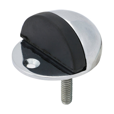 This is an image of Timco - Oval Door Stop - Polished Chrome 47mm (1 Each TIMpac) 200090P