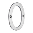 This is an image of Timco - Door Numeral 0 - Satin Chrome 81mm (1 Each Bag) 200119