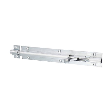 This is an image of Timco - Straight Barrel Bolt - Satin Chrome 150 x 25mm (1 Each TIMpac) 200164P
