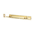 This is an image of Timco - Necked Barrel Bolt - Polished Brass 150 x 25mm (1 Each TIMpac) 200200P