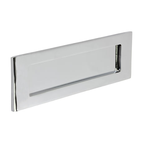This is an image of Timco - Victorian Letter Plate - Polished Chrome 250 x 74 (1 Each TIMbag) 200351P