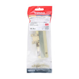 This is an image of Timco - Architectural Flat Section Bolt - Polished Brass 150 x 35mm (1 Each TIMpac) 200369P