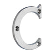 This is an image of Timco - Door Letter C - Satin Chrome 65mm (1 Each Bag) 200386