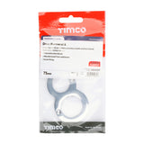 This is an image of Timco - Door Numeral 8 - Polished Chrome 75mm (1 Each TIMpac) 200409P
