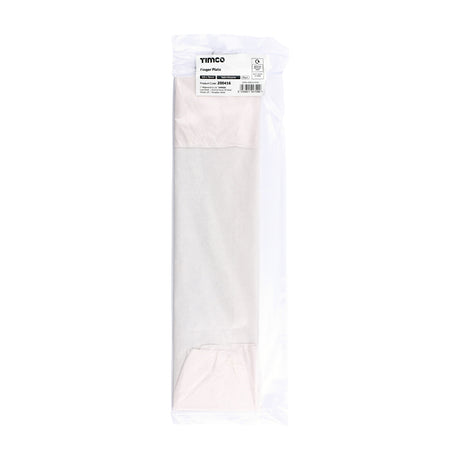 This is an image of Timco - Finger Plate - Satin Chrome 305 x 76 (1 Each Bag) 200416